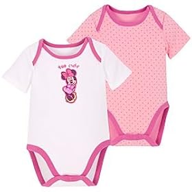 Disney Minnie Mouse Bodysuits for Infants -- 2-Pc.