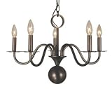 By Framburg-Concord Collection Siena Bronze Finish 5 Light Dining Chandeliers