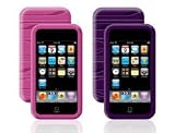 Belkin Ipod Touch 2G Silicon sleeve, Textured, Pink and purple, 2 pack
