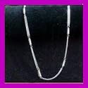 MAGNETIC THERAPY Silver Chain Necklace for HEAD & NECK PAIN RELIEF