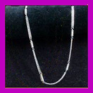 MAGNETIC THERAPY Silver Chain Necklace for HEAD and NECK PAIN RELIEF by MAGNETIC THERAPY Silver Chain Necklace for HEAD & NECK PAIN RELIEF