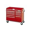 Waterloo MG4612 46-Inch Wide by 24-Inch Deep by 42-1/4-Inch High Extreme Use Red Tool Cart with 12 Ball Bearing Drawers Slides and Roll Cage Construction