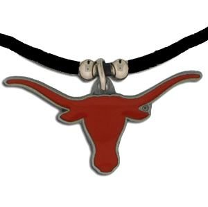 Texas Longhorns Logo Pendant Rubber Necklace