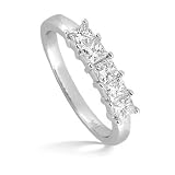 18k White Gold Diamond Wedding Band.