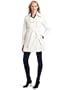 Via Spiga Women's Barbara Asymmetric Zip Front Belted Rain Trench Coat