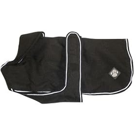 Danish Design Pet Products Luxury Coat Ebony Waterproof Dog Coat 35cm (14 inch )