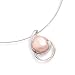 1614K White Gold Omega with 18K White Gold Slide Featuring a Cultured Freshwater Baroque Pearl