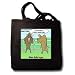 Londons Times Funny Cow Cartoons - When Bulls Argue - Tote Bags
