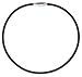 Embolden Jewelry Baseball Necklace [Titanium ION Series] Power/Energy for Sports - Thick [Black] Silicone/Rubber Cord and Magnetic Clasp for Softball, Health Benefits [for Men & Boys]