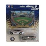 Detroit Tigers Upper Deck Collectibles MLB Dodger Charger Home & Away Pack with Stadium Card