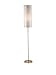 Adesso Papyrus Floor Lamp, Satin Steel
