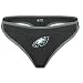 Philadephia Eagles Ladies Black Monday Night Football Thong - S