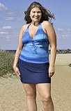 Key West Two Piece Plus Size Halter Skirtini Swimsuit - Women's Swimwear Plus Size Swimsuit