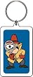 Pink Panther Inspector Clouseau Lucite Key Chain
