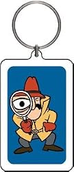 Pink Panther Inspector Clouseau Lucite Key Chain