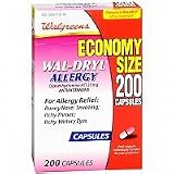 Walgreens Wal-Dryl Allergy Relief Capsules, 200 ea