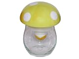 キッチン雑貨　キノコの保存容器　きのポン小＿イエロー