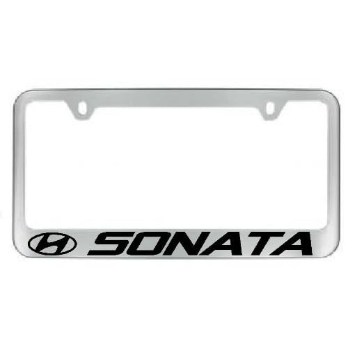 Hyundai Sonata Chrome License Plate Frame with 2 free caps