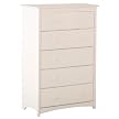 Beatrice 5-Drawer Chest - White