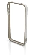 iPhone 4 / iPhone 4S Bumper Case Aerial Ring and Screen Protector (White) by Bone