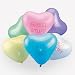 12 ct - Latex Conversation Heart-Shaped Balloons