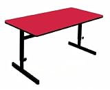 High Pressure Top Adjustable Height Computer Station 21 to 29 Inch - Red