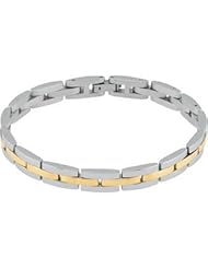 Amalfi™ Gold Immersion Plated & Stainless Steel Panther Bracelet 07.50 Inch olished/Satin B878