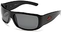 Anarchy Men'S Conspiracy Polarized Resin Sunglasses,Black Frame/Grey Lens,one size