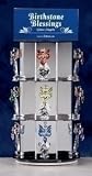Club Pack of 24 Assorted Glass Birthstone Angel Christmas Ornaments