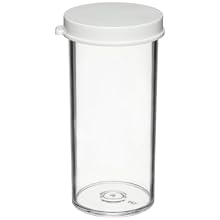 Dynalon Plastic Specimen and Sample Vial, with Snap Cap