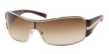 PRADA SPR61IS 1BC6S1 SILVER BROWN GRADIENT METAL SHEILD SUNGLASSES