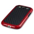 Samsung i9300 Galaxy S3 Groovy Case Black / Red Honeycomb TPU Gel Case Cover Shield From The Keep Talking Shop Samsung i9300 Galaxy S3 Accessories