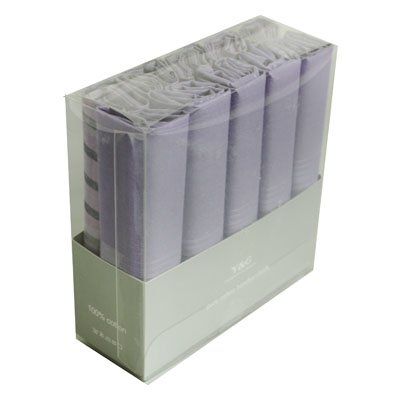 Wedding Gift For Men 10 Purple Hankies Set For Men With Presentation Box Set MH1031