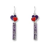 Friends w/ Hearts Enamel & Sterling Silver Dangle Earrings