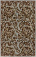 Surya A125-268 Ancient Treasures Runner Rug, Light Blue