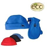 Fleece Hat & Mitt Set German Shepherd Black