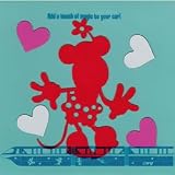 Disney Minnie Mouse Heart Car Magnet 5 Pc. Set NEW