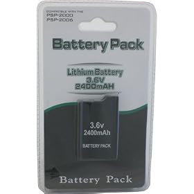 Batterie pour PSP Slim & Lite ( 3.6 V - 2400 Mah )