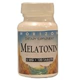 Melatonin 5 Mg Nighttime Sleep Aid Tablets, By Horizon Nutraceuticals -120 Ea