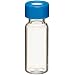 Wheaton W225160 Borosilicate Glass 1.8mL Vial with 9mm Blue ABC Screw Cap, Clear (Case of 1000)