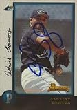 Cedrick Bowers, Tampa Bay Devil Rays Autographed Card
