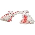 Aspen Pet Medium 2 Knot Yummy Rope Bone, Steak Flavored