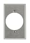 Pass & Seymour SS724 Stainless Steel Wall Plate Receptacle Single Gang
