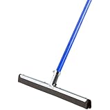 Ettore 61054 Wipe and Dry 18-Inch Floor Squeegee with 53-Inch Handle