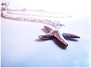 Chic Necklace, Fashion Necklace, Sterling Silver Necklace, Starfish Pendant Silver, Wedding Gifts
