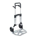 Buy HeavyDuty Collapsible Hand Truck Silver Black Finish