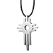 Picture of R&B Jewelry:Modern Art Key Cross Pendant Mens Tungsten Necklace Chain - Free Shipping