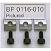 ALLPARTS BP0116003 Floyd Rose Nut Blocks (Black) (Set of 3)