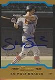 Skip Schumaker, St. Louis Cardinals, 2004 Bowman First Year Autographed Card