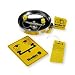 Bradley S19-220B Eyewash Unit with Wall Bracket, Stainless Steel Bowl, Yellow